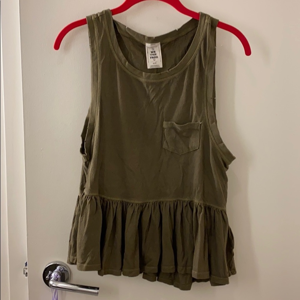 Free People Ruffled Peplum Tank - Picture 2 of 2